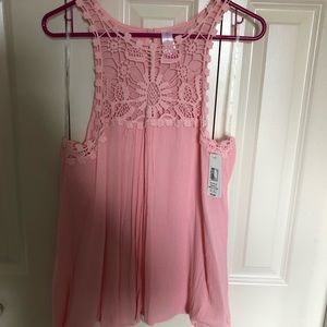 No Boundaries Pink Tank Top